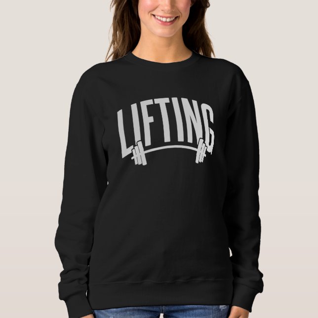 Lifting Workout Gym Lift Weightlifting T Shirt (Framsida)