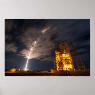 Liftoff av Cygnus Cargo Frakt, Uppdrag till ISS Poster