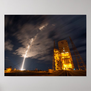 Liftoff av Cygnus Cargo Frakt, Uppdrag till ISS Poster