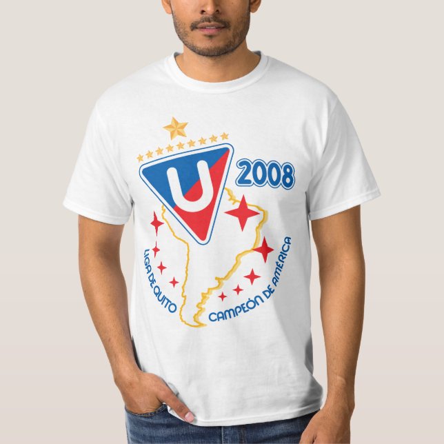Liga de Quito Campeon de Amerika T Shirt (Framsida)