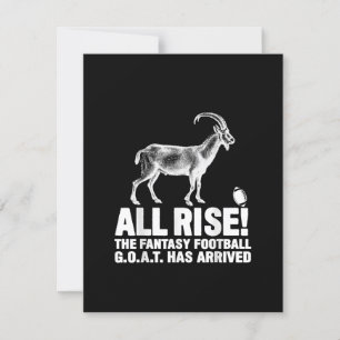 Ligamästare Fantasy Football Goat Present Inbjudningar