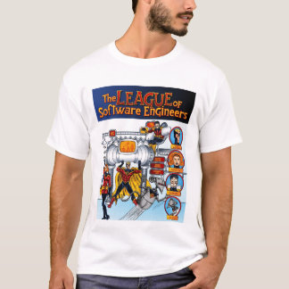 Ligan av software iscensätter skjortan tee shirt