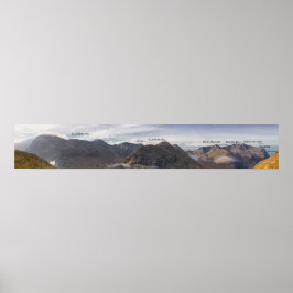 Ligcape Glencoe Mountain Panorama Poster