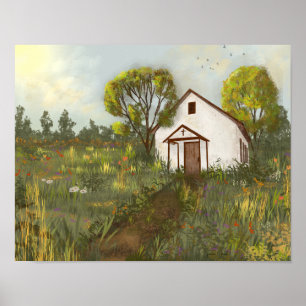 Ligcape WildblommChurch Meadow California Poster