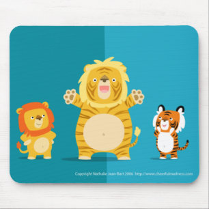 Ligeren och hans stolt föräldermousepad musmatta