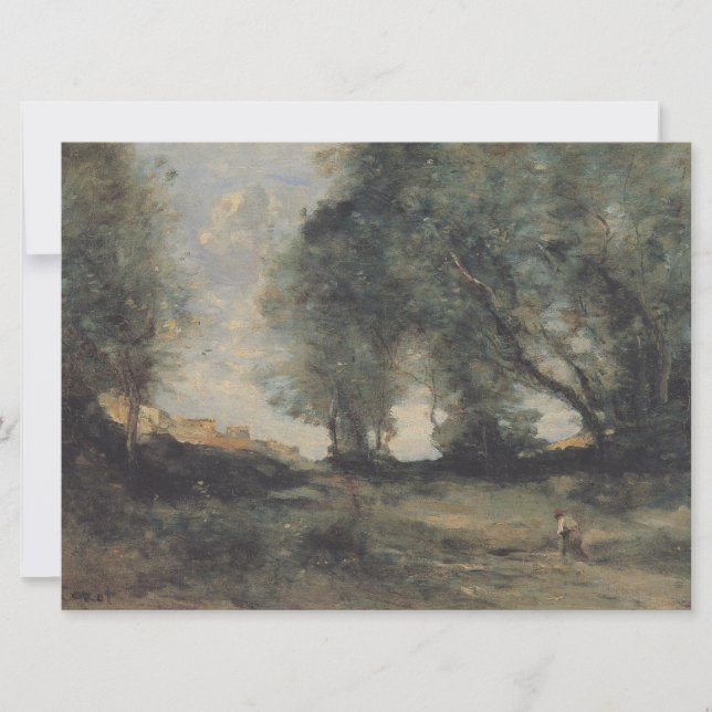 Liggande (av Camille Corot) Kort (Framsida)