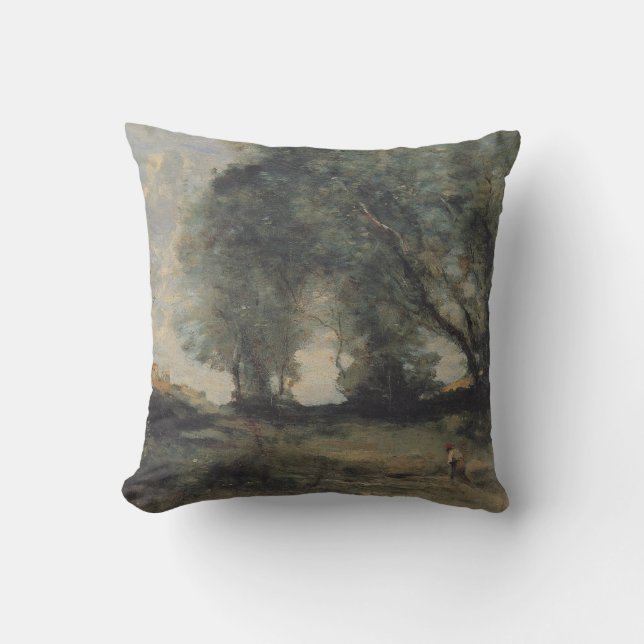 Liggande (av Camille Corot) Kudde (Framsida)