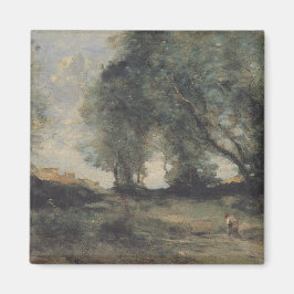 Liggande (av Camille Corot) Magnet