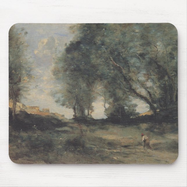 Liggande (av Camille Corot) Musmatta (Framsidan)