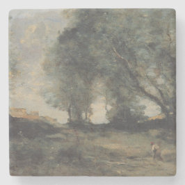 Liggande (av Camille Corot) Stenunderlägg