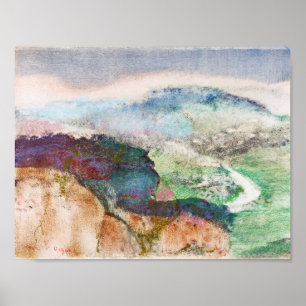 Liggande av Edgar Degas Poster