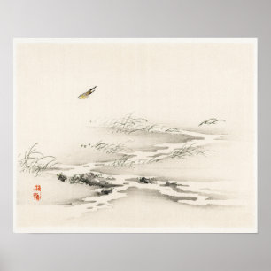 Liggande av Kōno Bairei (1844-1895) Poster