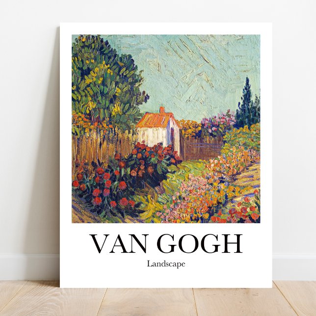 Liggande av Vincent van Gogh Poster (Own a Van Gogh Landscape! Vibrant colors, museum-quality)