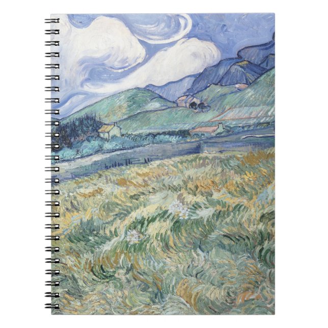 Liggande bakom Saint-Paul Vincent van Gogh Anteckningsbok (Framsidan)