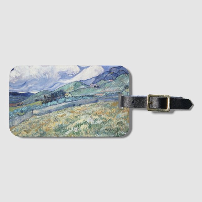 Liggande bakom Saint-Paul Vincent van Gogh Bagagebricka (Framsida horisontal)