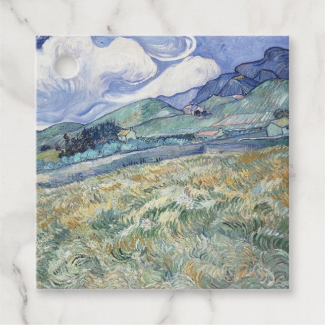 Liggande bakom Saint-Paul Vincent van Gogh Gåvor Etiketter (Framsida)