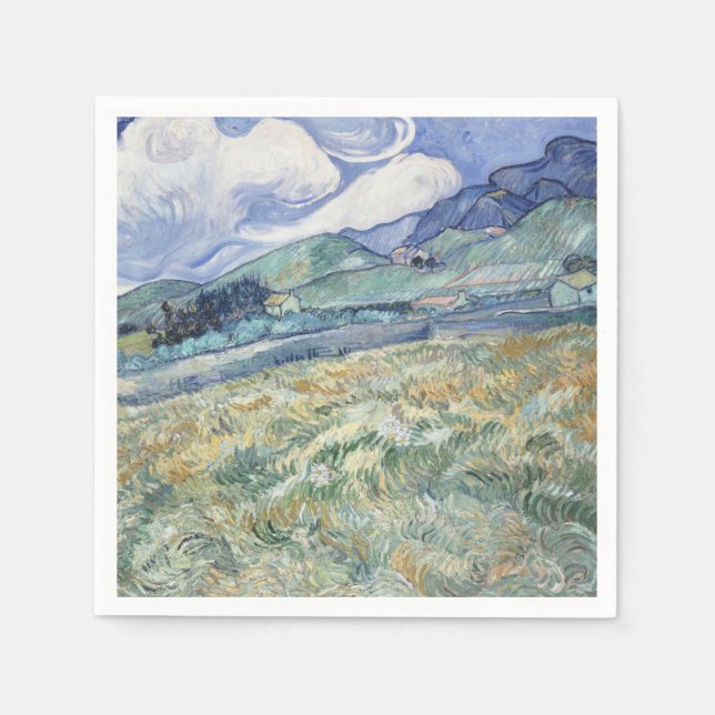 Liggande bakom Saint-Paul Vincent van Gogh Pappersservett (Framsidan)