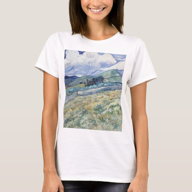 Liggande bakom Saint-Paul Vincent van Gogh T Shirt (Framsida)