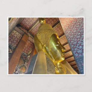 liggande buddha thailändska vykort