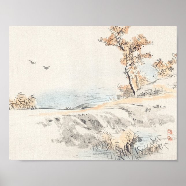 Liggande efter Kōno Bairei Poster (Framsidan)