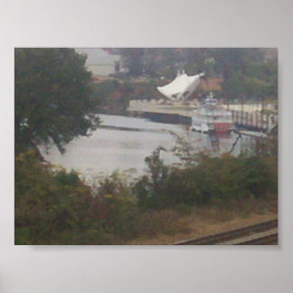 liggande, färja med föremål poster