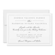 Liggande Formell kalligrafi Elegant bröllop