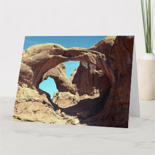 liggande foto för dubbla Arch Utah Desert Ligcape Kort
