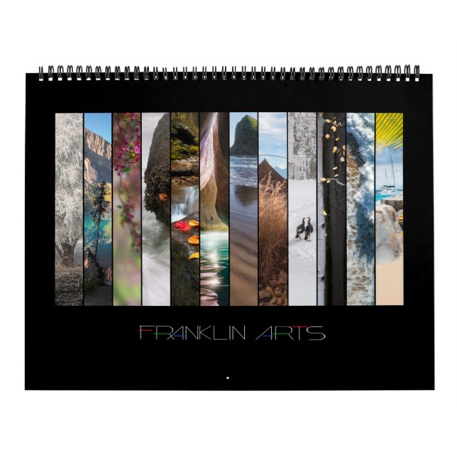 Liggande fotokalender kalender (Omslag)