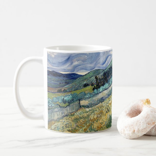 Liggande från Saint-Rémy av Vincent Van Gogh Kaffemugg (Med munk)
