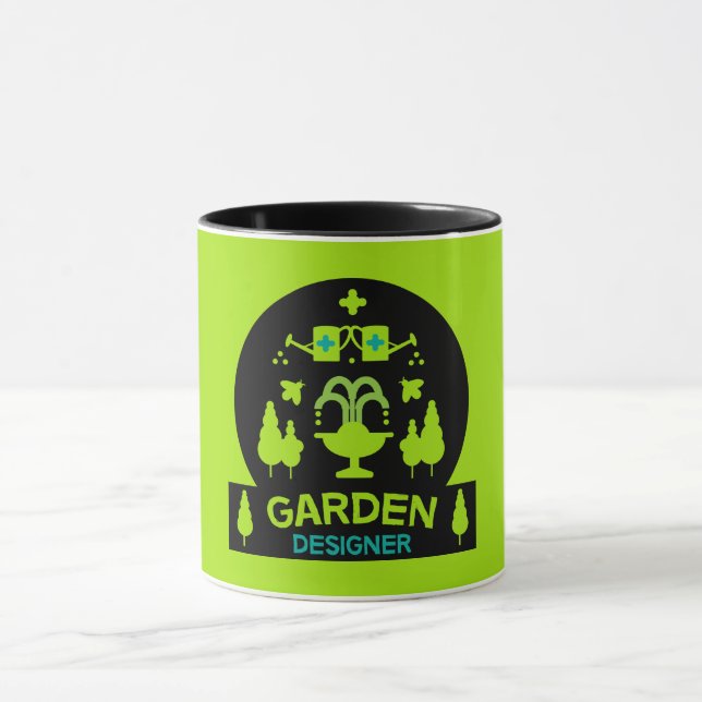 Liggande Garden Designer Landscaper | Gardener Mugg (Center)