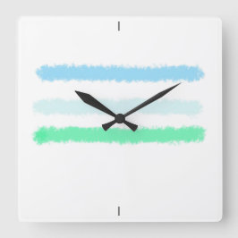 Liggande i Abstrakt. Fyrkantig Klocka