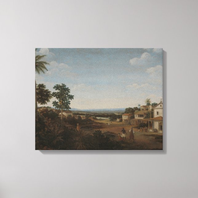 Liggande i Brasilien, Frans Jansz Post, c. 1665-c Canvastryck (Framsida)