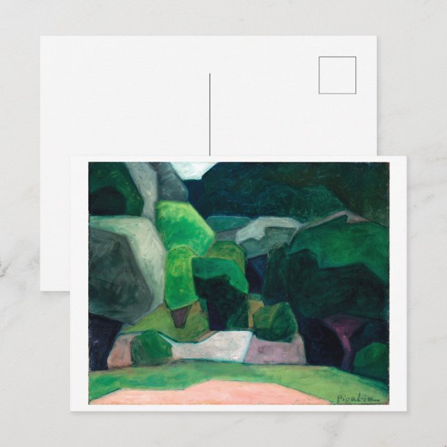 Liggande i Cassis | Francis Picabia | Vykort (Fram/baksida)