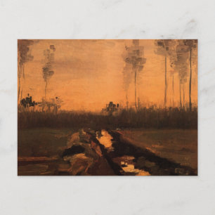 Liggande i Dusk av Vincent van Gogh Vykort