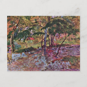 Liggande i Martinique av Gauguin Paul Vykort