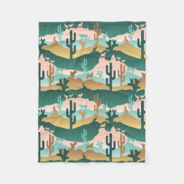 Liggande i sydvästra öknen fleecefilt