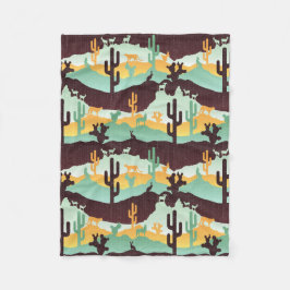 Liggande i sydvästra öknen fleecefilt