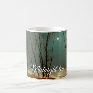 Liggande i vinter vid Moonlight av Carl Blechen Kaffemugg