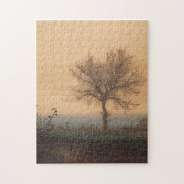 Liggande med Bare Träd och Plowman Pussel