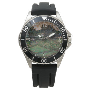 Liggande med bro över Oise (van Gogh) Armbandsur