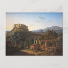 Liggande med Castle of Massa di Carrara Vykort