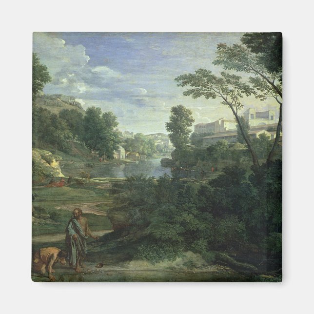 Liggande med diogener, 1648 magnet (Framsidan)