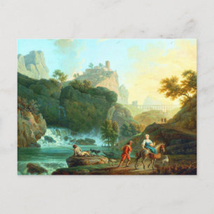 Liggande med en fiskare av Claude-Joseph Vernet Vykort