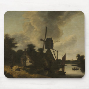 Liggande med en Kvarn - Salomon Rombouts Musmatta
