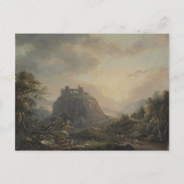 Liggande med en slott - Paul Sandby - c1808 Vykort
