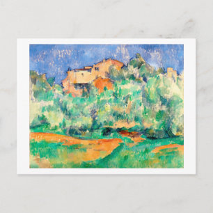 Liggande med ett hus, Cezanne Vykort