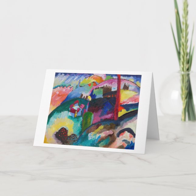 Liggande med fabriksSkorsten, Wassily Kandinsky Kort (Framsida)