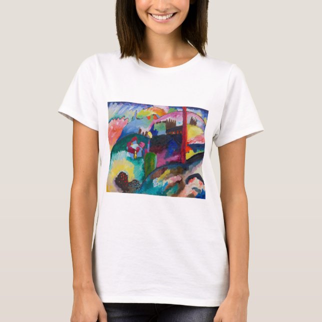 Liggande med fabriksSkorsten, Wassily Kandinsky T Shirt (Framsida)