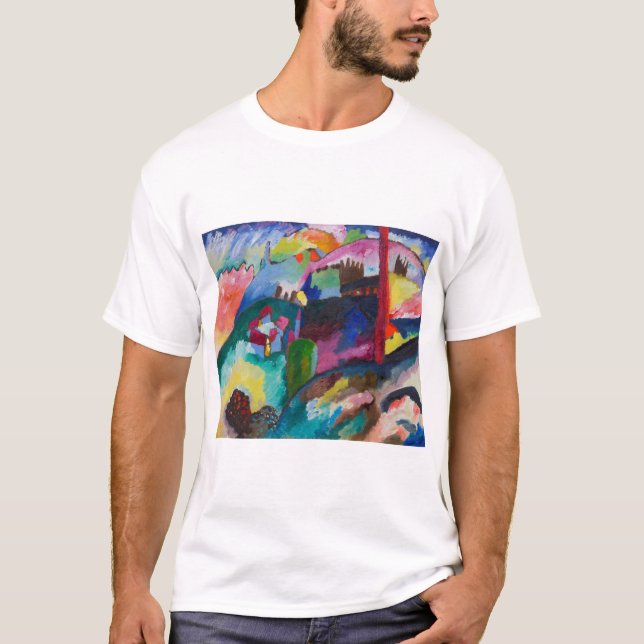 Liggande med fabriksSkorsten, Wassily Kandinsky T Shirt (Framsida)