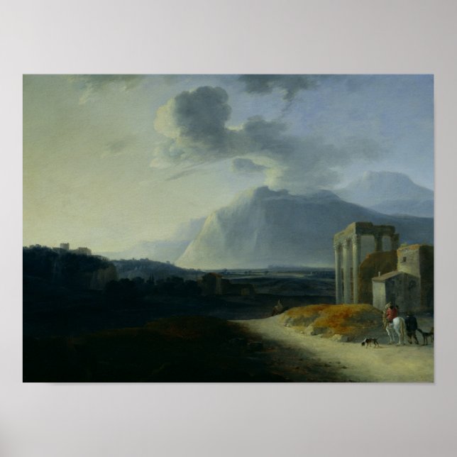 Liggande med fästplattan Stromboli Poster (Framsidan)